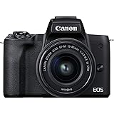 Canon EOS M50 Mark II + EF-M 15-45mm is STM Kit Black