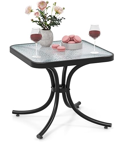 Glass Top Amazon Round Glass Dining Table Tempered Glass Top