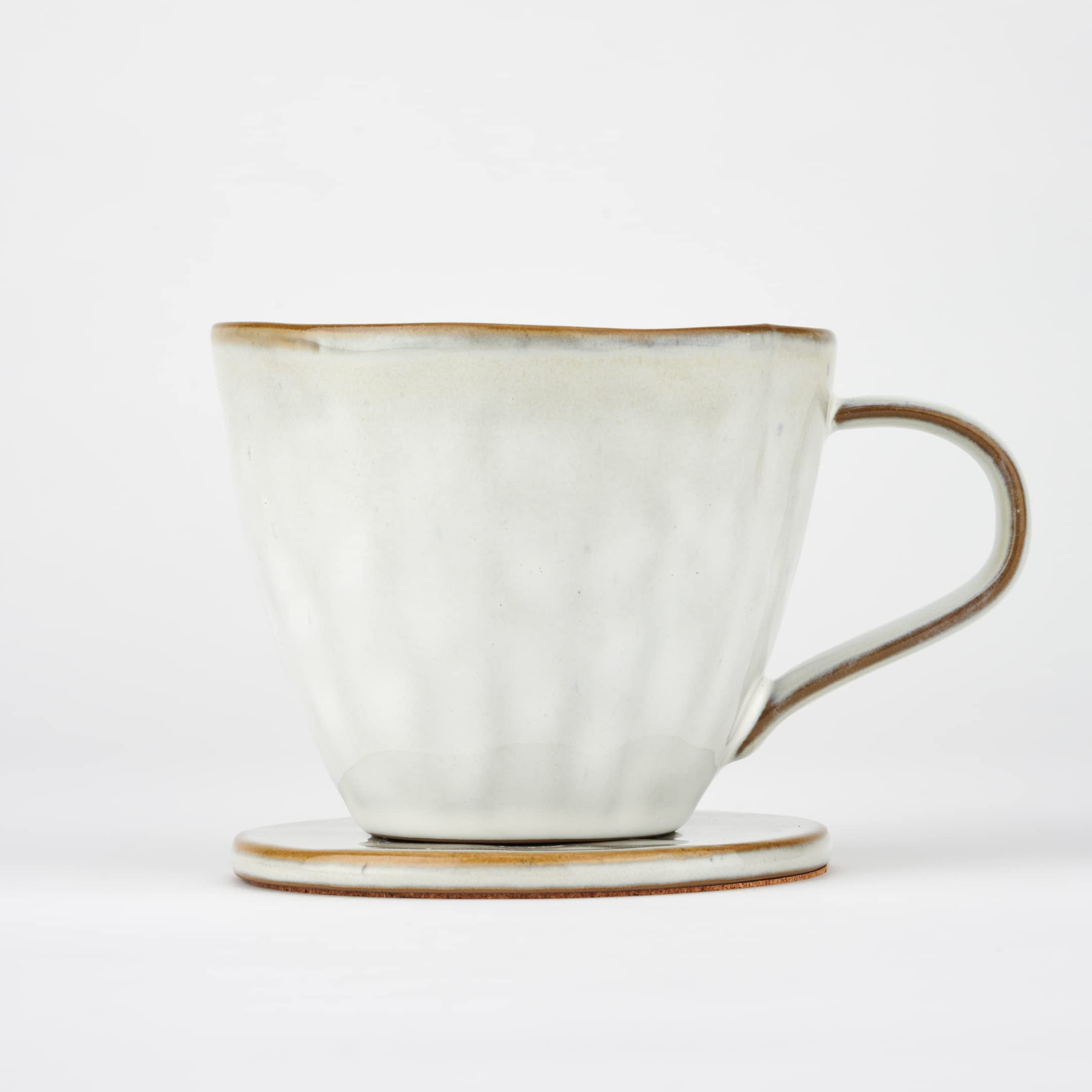 Lou-Dee Mindfulness Gifts - Mindfulness Practice Set with Guided Meditation Cards and Audio for Mindful Drinking Practice; Handcrafted Ceramic Cup with Coaster