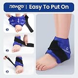NEWGO Ankle Ice Pack Wrap for Injuries Reusable Hot Cold Therapy view 7