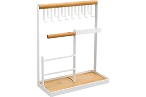 SILENRADAWN Metal Jewelry Organizer Stand Necklace Earring Holder Jewelry Display Rack for Bracelets