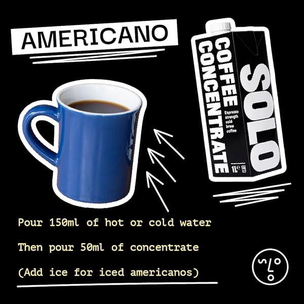 SOLO COLD BREW COFFEE CONCENTRATE – COLOMBIAN & BRAZILIAN ARABICA BLEND – READY-TO-DRINK ESPRESSO BASE FOR ICED COFFEE, LATTES, AND COCKTAILS – 20 SERVINGS PER CARTON – 32 FL OZ SHELF-STABLE CARTON