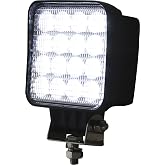 Buyers Products 1492128 4.5 Inch Square LED Flood Spot Work Light | Bright LED Output, IP67 Water And Dust Resistance, And An Adjustable Stud Mount Improve Visibility On Work Vehicles