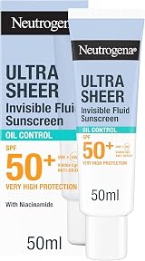 Neutrogena Ultra Sheer Invisible Fluid Sunscreen SPF50+ 50ml Oil Control