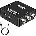 HDMI to RCA Adapter, HDMI to AV Converter, 1080P Mini RCA Composite CVBS Audio Video Converter Supports PAL/NTSC Compatible w