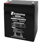 Felizshop HX12-5(12V5Ah) 485LM Battery Backup Replacement for LiftMaster Garage Door Openers 8500, 8500W, 8550W, WLED, 8360, 8360W, VRLA AGM Sealed Lead Acid Battery with F2/F1 Terminals