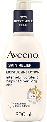 Aveeno Skin Relief Moisturising Lotion 300ml Triple Oat Shea Butter 72Hr