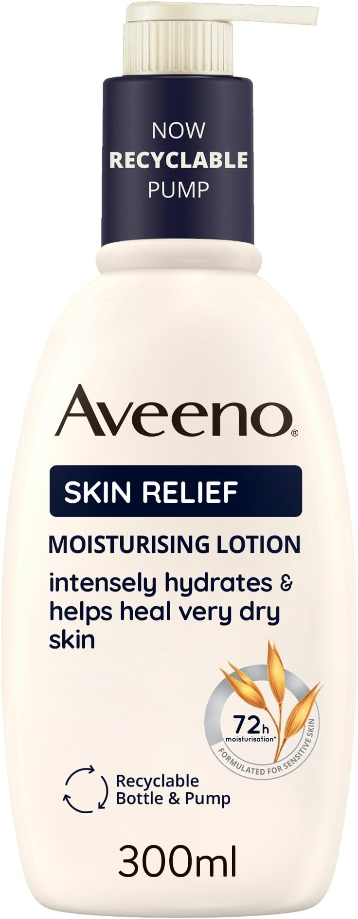 Aveeno Skin Relief Moisturising Lotion 300ml Triple Oat Shea Butter 72Hr