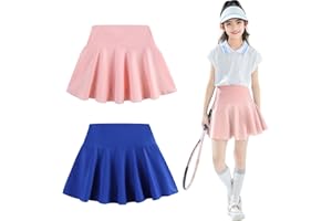 Babymine 2 Pack Toddler Skirts Little Girls Tennis Skorts Athletic Golf Skorts