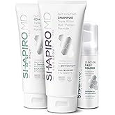 Shapiro MD Hair Growth Experts Natural Hair Kit for Thicker, Fuller, Healthier Looking Hair - Including Shampoo, Conditioner and Leave-In Daily Foam (1 Month Supply) | Hair Growth Experts, Thicker, Fuller