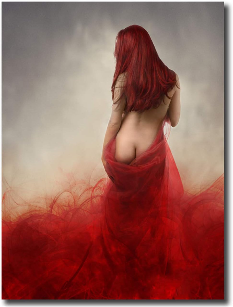 Modern Wall Art Painting Gifts Woman In Red Erotic Posters Art Picture Printed Canvas Artist Home Decor Artwork for Living Room Bed Room Men Wall Decoration No Frame
