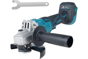 Angle Grinder Cordless Brushless, 125mm 18V Angle Grinder 3 Gears Variable, High Power Cut-Off Tool Kit, Electric Grinding Ma