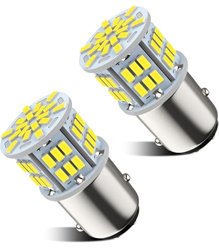 thumbnail image 2 of 24v Led Bulbs Ruiandsion BA15S 1156 LED Bulbs Warm White 2200K 24V AC/DC, 1141 1003 4SMD LED Chips Single Contact LED Backup Reverse Turn Signal Lights For RV Camper Trailer Boat Trucks 2 of 12