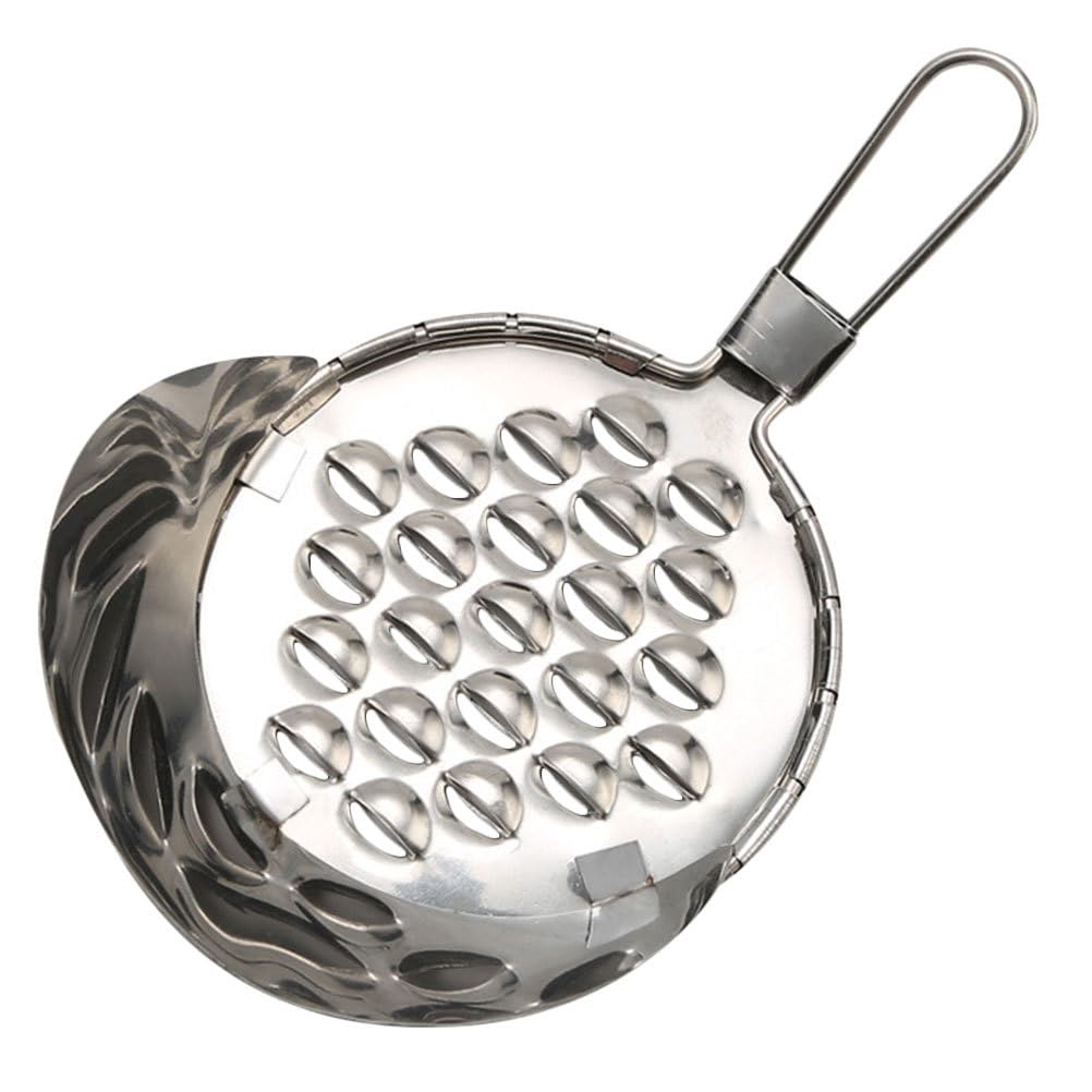 Photo 1 of Mikinona Bean Jelly Scraper: Stainless Steel Jelly Scraping Tool Cold Noodle Scraper Cheese Grater Butter Grater Spaetzle Noodle Maker Kitchen Gadget