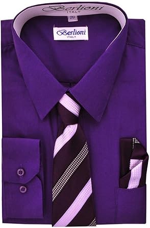boys purple dress shirt