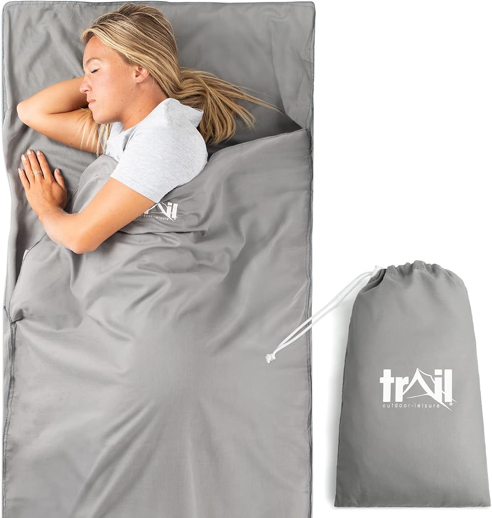 Trail Trail Outdoor Leisure Envelope Sleeping Bag Liner 220x80cm