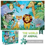 Jumbo Floor Puzzle for Kids Animal Jigsaw Large