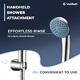 VeeBath Egham Bath Shower Mixer Tap with Hose & Hand Shower Chrome view 4