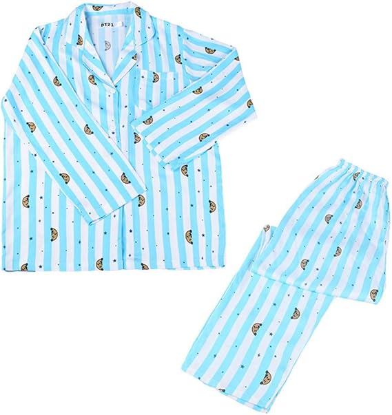 Amazon Mus 春夏 Btsパジャマ防弾少年団周辺可愛いキャラクターq版プリントハウスカジュアル服2点セット男女夏カジュアルモデル Xl Shooky パジャマ ルームウェアセット 通販