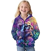 Upetstory Girls Full Zip Up Hoodies for Kids Boys Teen Hooded Sweatshirt