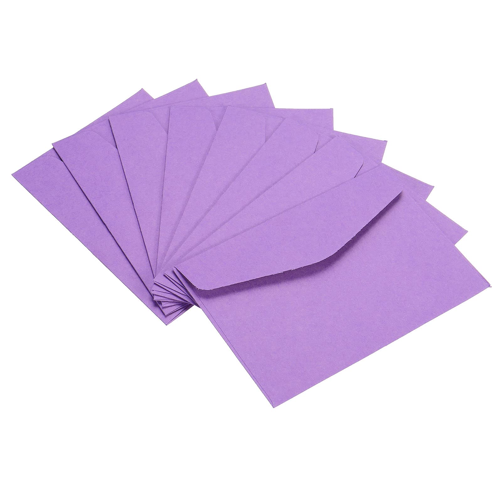 PATIKIL Mini Envelopes, 60 Pack Paper Blank Small Items Storage Business Card Holder for Greeting Note Party, Purple