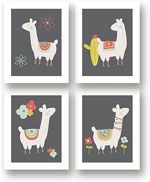 llama nursery wall decor