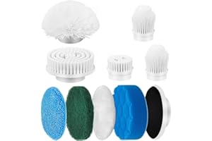 LENDAWAY Replaceable Brush Heads, 9 Pack Brush Heads for Electric Cleaning Brush, Cordless Spin Scrubber Replaceable Heads fo