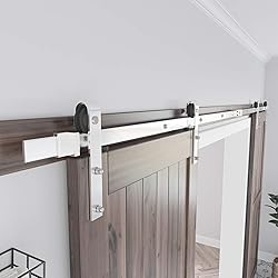 SMARTSTANDARD 12ft Siliding Barn Door Hardware Kit
