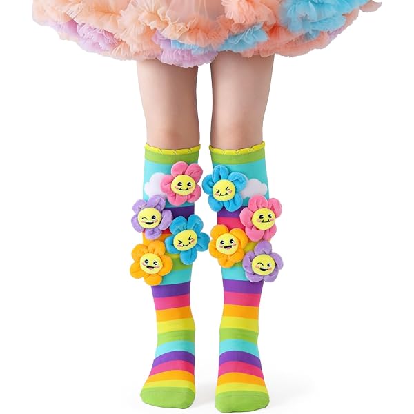 Amazon.com: MITUN SEMI Crazy Socks for Boys Kids Knee High 3D