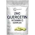 Micro Ingredients Quercetin with Vitamin C and Zinc, 240 Capsules | Quercetin 500mg, Vitamin C 500mg, Zinc 50mg (Picolinate, Citrate, Glycinate, Gluconate) | Complete Immune Support Supplements