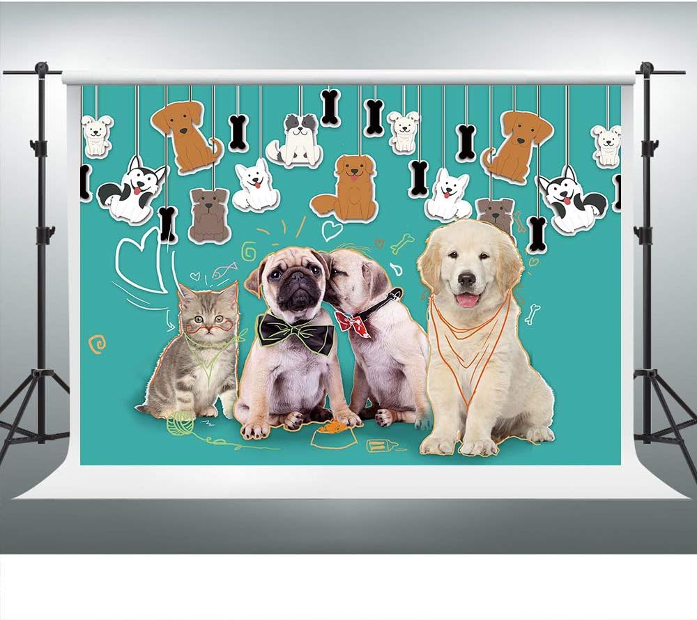 Pet Dog Patrol Backdrop Cute Dressed Pet Dog Photography Background