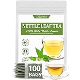 Premium 100 Stinging Nettle Leaf Tea Bags, Made with 100% Wild Nettle Leaves，No Additive &amp; Caffeine Free.