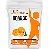 BulkSupplements.com Orange Powder - Orange Fruit Powder, Nutrient-Rich Flavoring - Gluten Free, 5g per Serving, 100g (3.5 oz) (Pack of 1)