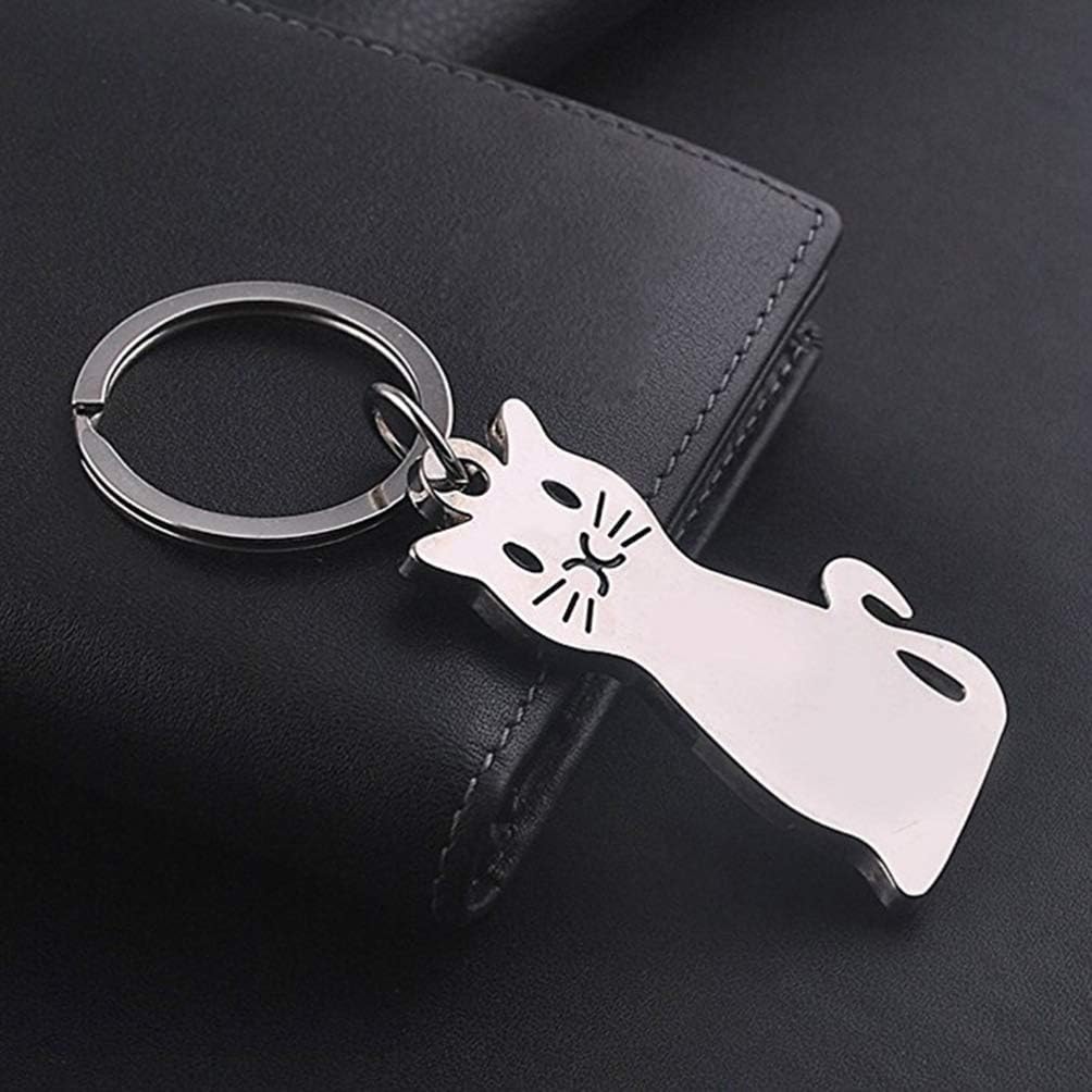 LIOOBO Metal Keyring Key Pendant Cat keyring Animal Keychain Metal Keychian for Kids Friends Families Adults - Image 5