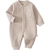 KARUNEL Baby Boy Girl Romper Cotton Long Sleeve Onesie Clothes One-Piece Newborn Outfit Infant Striped Bodysuit Jumpsuit
