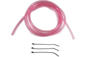 Max-Motorsports 6'ft x 1/8'' (3.2mm) ID x 1/4'' OD Polyurethane Fuel Carburetor Vent Hose Line Mx ATV Dirtbike Carb (Clear Pink)