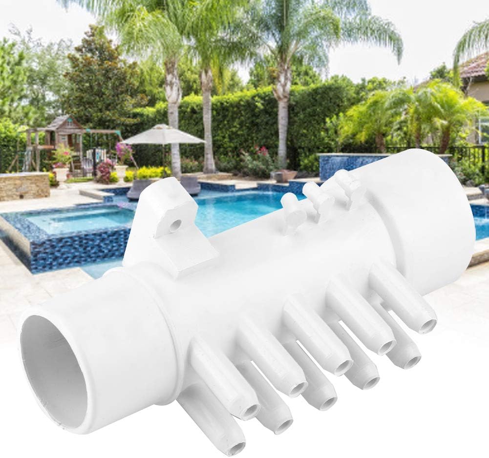 Cikonielf 1.5In 10Mm 10 Port Pool Plumbing Manifold Pvc Pool Plumbing Manifold Hot Spring Bathtub Swimming Pool Spa Accessories - Image 3