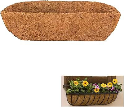 HH-LIFE 1 pcs Pre-formed Molded Coco Liner 48 inch Wall Trough