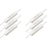 YXQ 10W 1.5 Ohm 5% Winding Ceramic Cement Power Resistor 6Pcs(10W 1.5Ω)