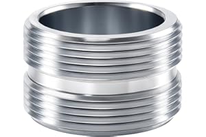 XNTONG Faucet Aerator Adapter – 55/64" Male to Male (M22–M22), Chrome-Plated Brass Sink Connector for Kitchen and Bathroom Faucets. Measure faucet thread size to ensure compatibility