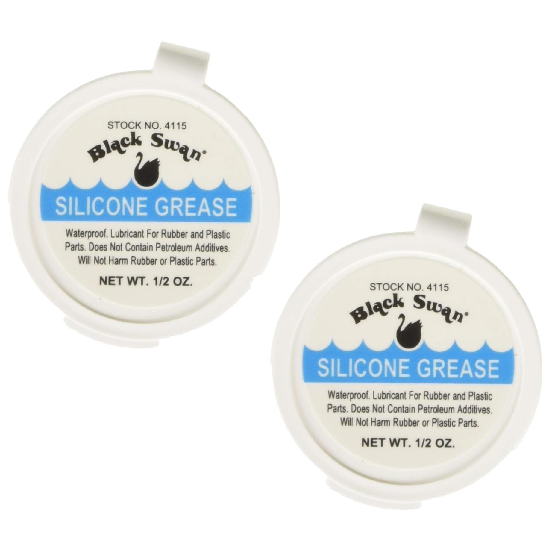 2 Pack | Black Swan SG1P2 Silicone Grease, 0.5 oz | Twin Pack |