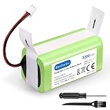 Senharbu 3200mAh RVBAT850 Battery Replacement for Shark Vacuum - Compatible with Shark Ion R75, RV761, RV850C, RV1000S, RV1100VL, RV101AE, UR1000SR, RV700_N, RV720_N (2-Prong Connector ONLY)