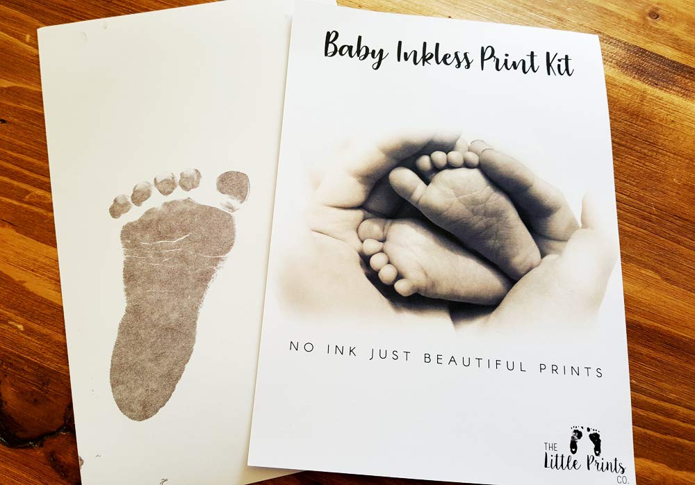 no ink baby footprint