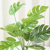 Leixi Artificial Plants Palm Tree in Pot 32cm Office Decor Greenery Leaves view 3