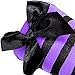 Purple & Black Stripe Thigh-High Halloween Adult Women's Cosplay Costume Tights
