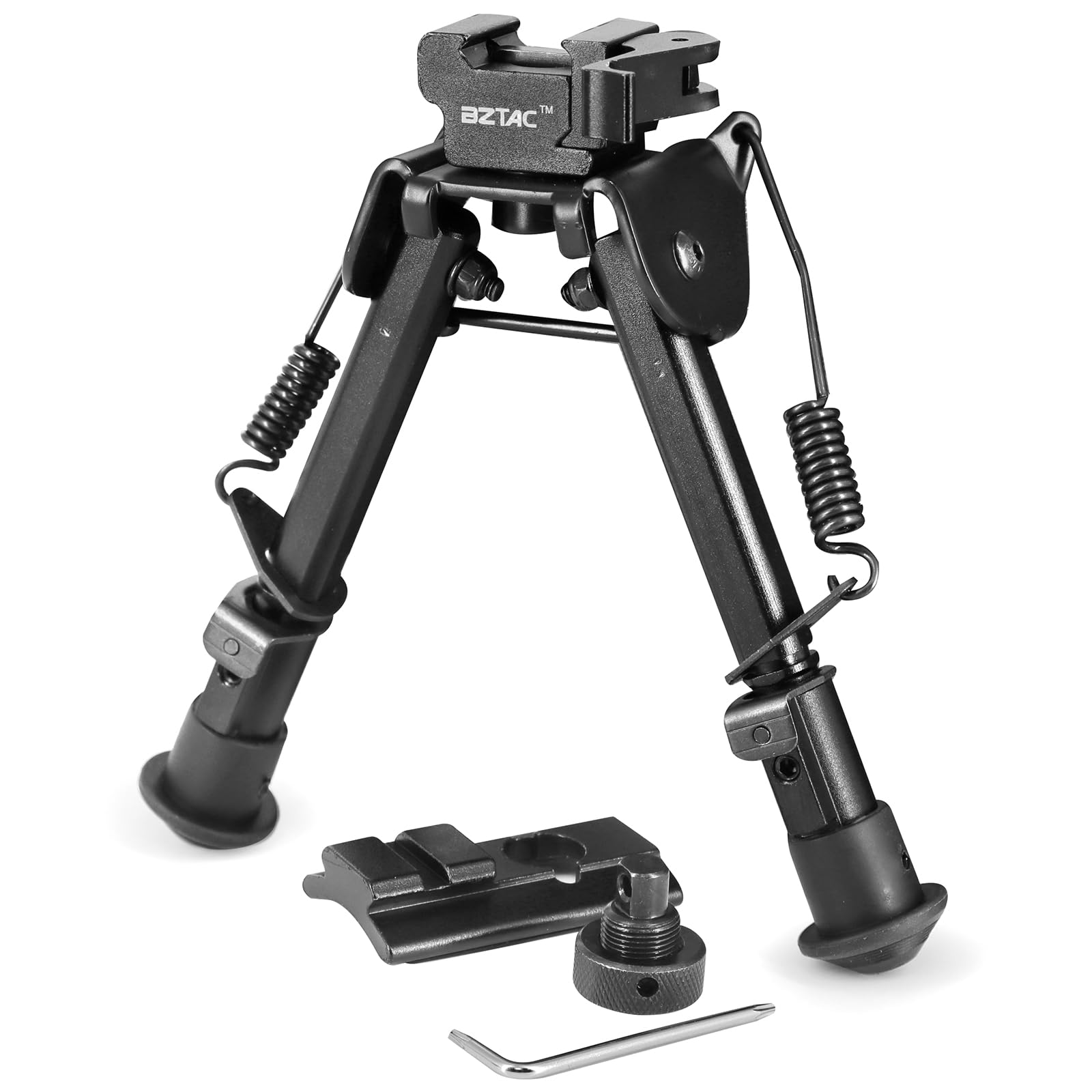 Photo 1 of BZTAC Tactical Rifle Bipod, 6.2-8 Inches Picatinny Bipod Super Duty Lightweight w/Quick Release Adapter with Swivel Stud Picatinny Slot Adaptor kit Included for Hunting Shooting Outdoors
