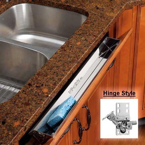 Rev-A-Shelf Stainless Tip-Out Tray With Soft Close Hinges for Kitchen Cupboard 31"