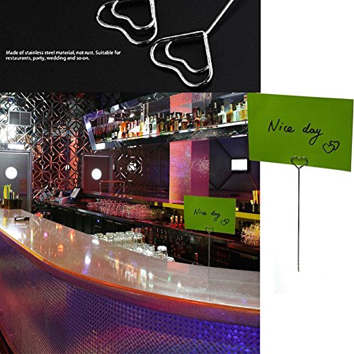 Place Card Holders 50pcs Star Shape Craft Wire Card Clips Note Photo Metal Clamps Clay Decor Cake Toppers