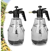2 Pack Handheld Pump Sprayer, Garden Pressure Water Spray Bottle | Spraying Bottle with Adjustable Brass Noozle for Houseplant Watering, Lawn Care, Household Cleaning &amp; Patio Maintenance