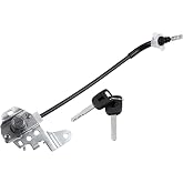 X AUTOHAUX 1 Set Front Left Side Door Lock Cylinder Cable with 2 Keys for Honda Civic 4-Door 2006 2007 2008 2009 2010 2011 72185-SNA-A01
